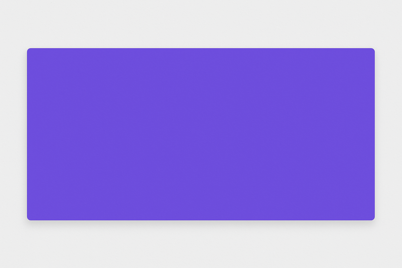 solid banner with #6F66E8 background colour